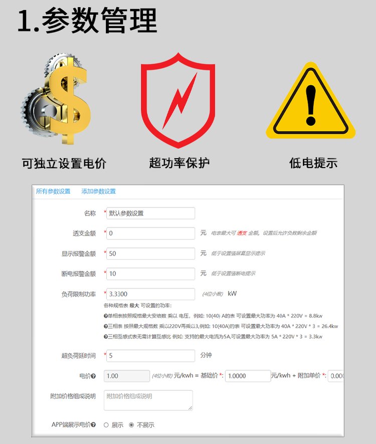 三相射频刷卡公用电表 预付费插卡电能表 出租房家用电度表(图8)